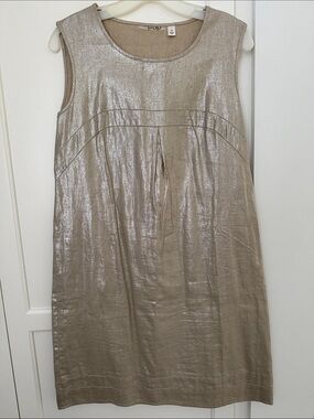 pop Shimmery Champagne Midi Dress and Matching Jacket with distinctive details